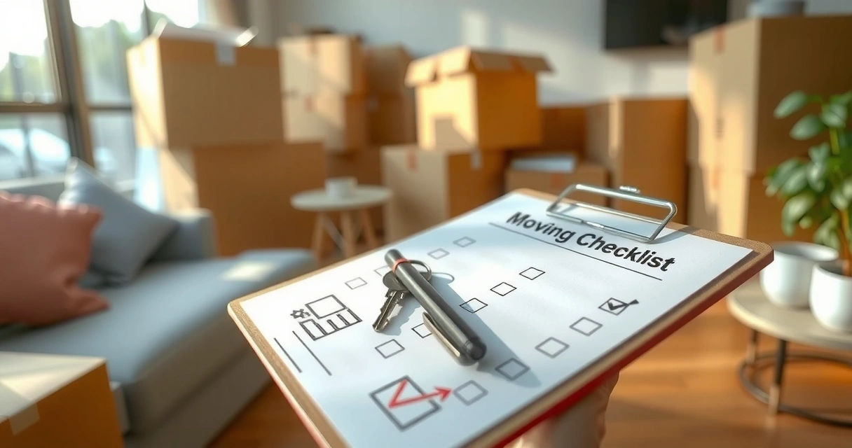 Die ultimative Umzugscheckliste: 8 Wochen Planung
